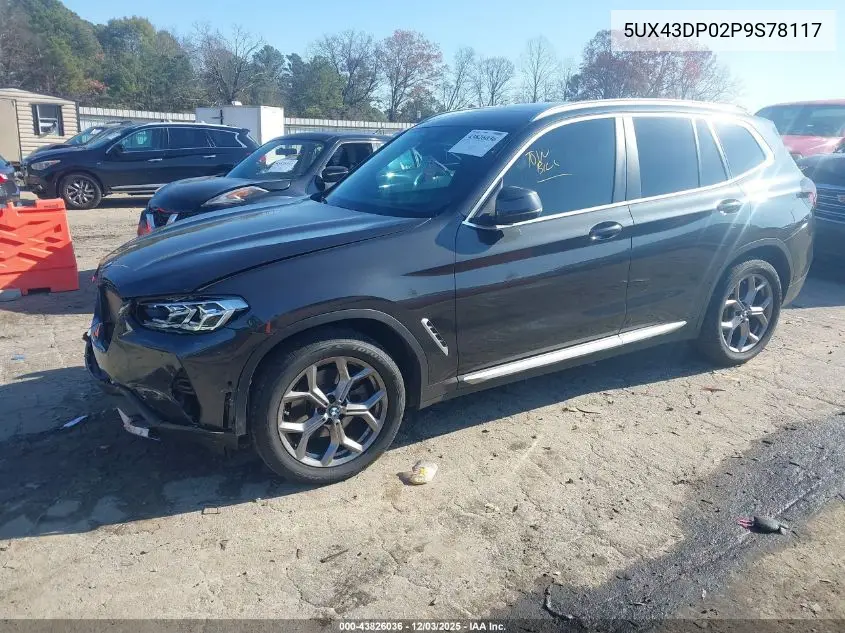 5UX43DP02P9S78117 2023 BMW X3 Sdrive30I
