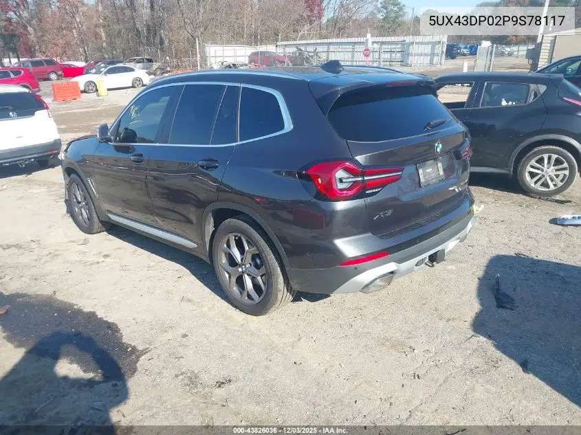 5UX43DP02P9S78117 2023 BMW X3 Sdrive30I
