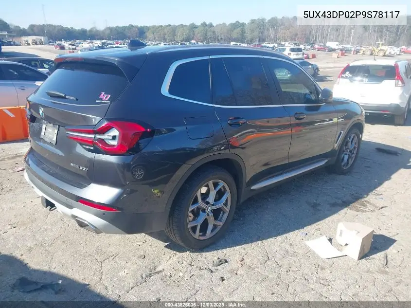 5UX43DP02P9S78117 2023 BMW X3 Sdrive30I