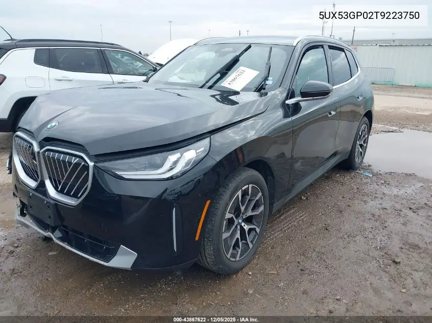5UX53GP02T9223750 2026 BMW X3 30 xDrive