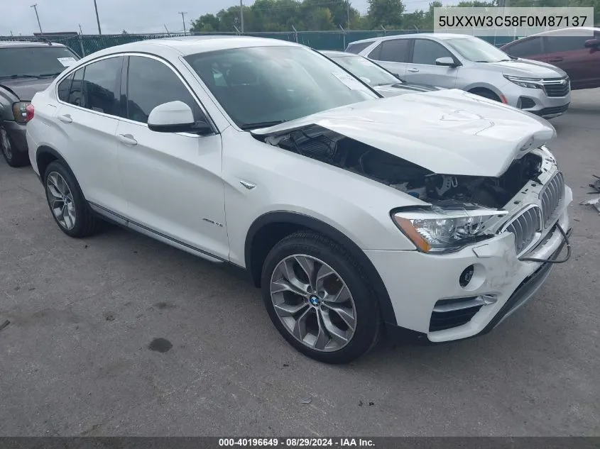 5UXXW3C58F0M87137 2015 BMW X4 xDrive28I