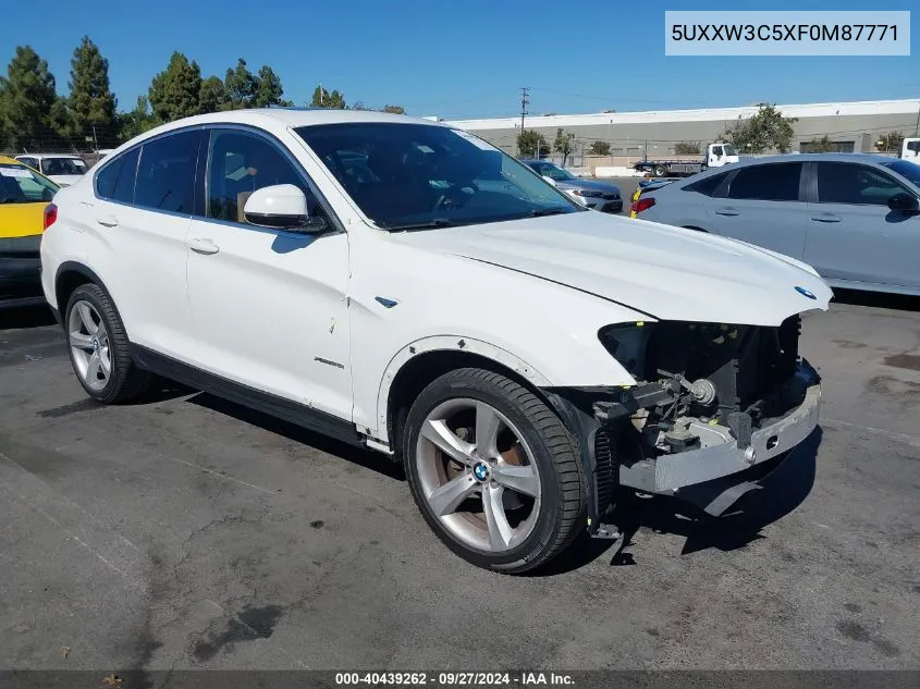 5UXXW3C5XF0M87771 2015 BMW X4 xDrive28I