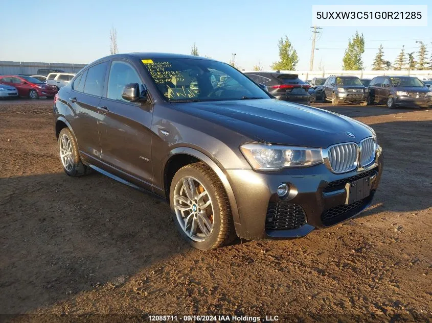 5UXXW3C51G0R21285 2016 BMW X4 xDrive28I