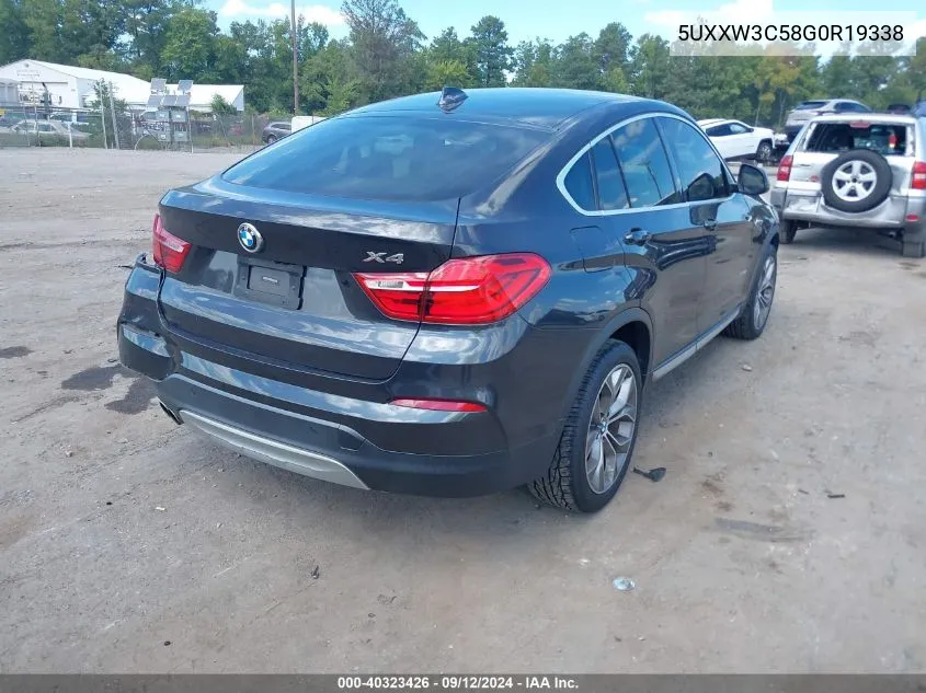 5UXXW3C58G0R19338 2016 BMW X4 xDrive28I