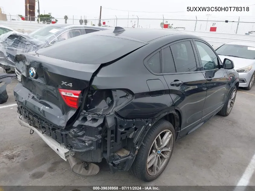 5UXXW3C50H0T78318 2017 BMW X4 xDrive28I