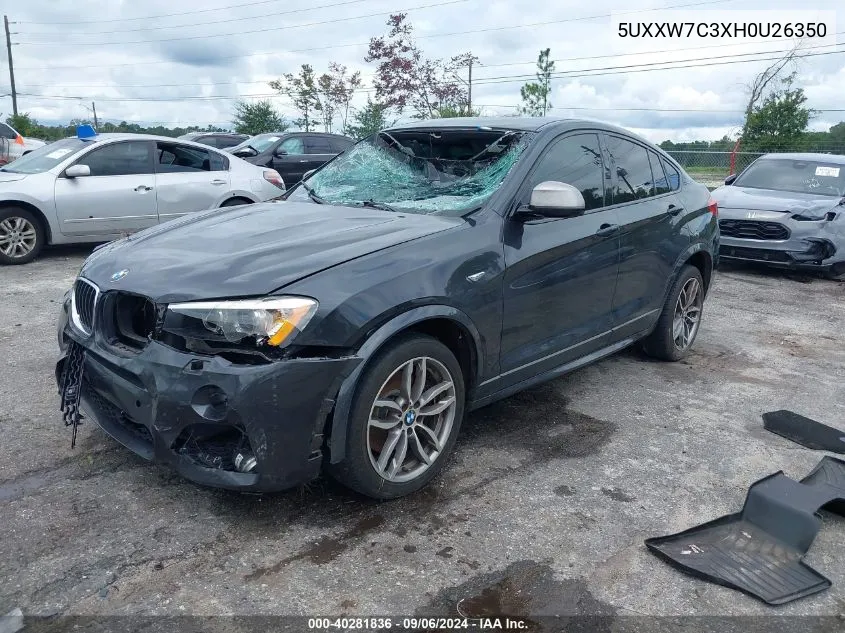 5UXXW7C3XH0U26350 2017 BMW X4 M40I