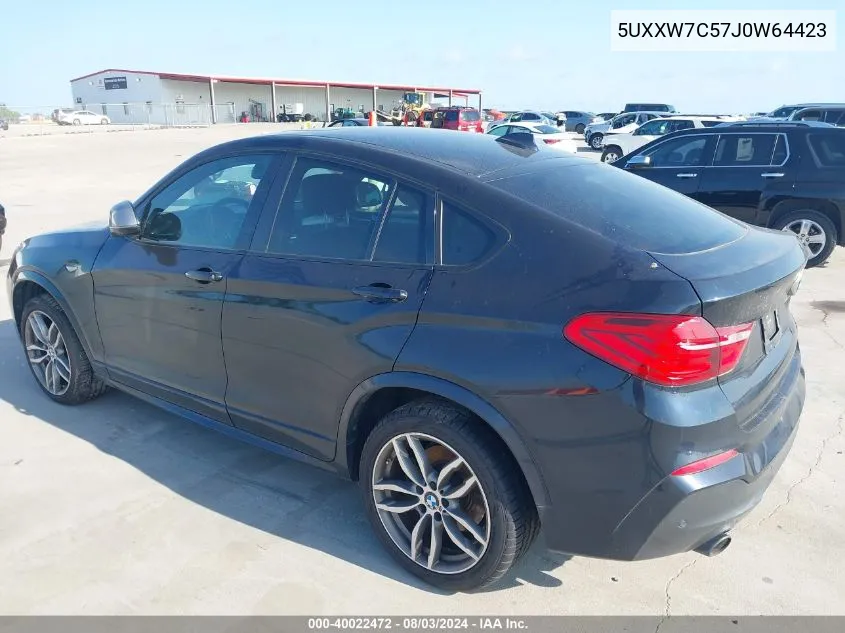 5UXXW7C57J0W64423 2018 BMW X4 M40I