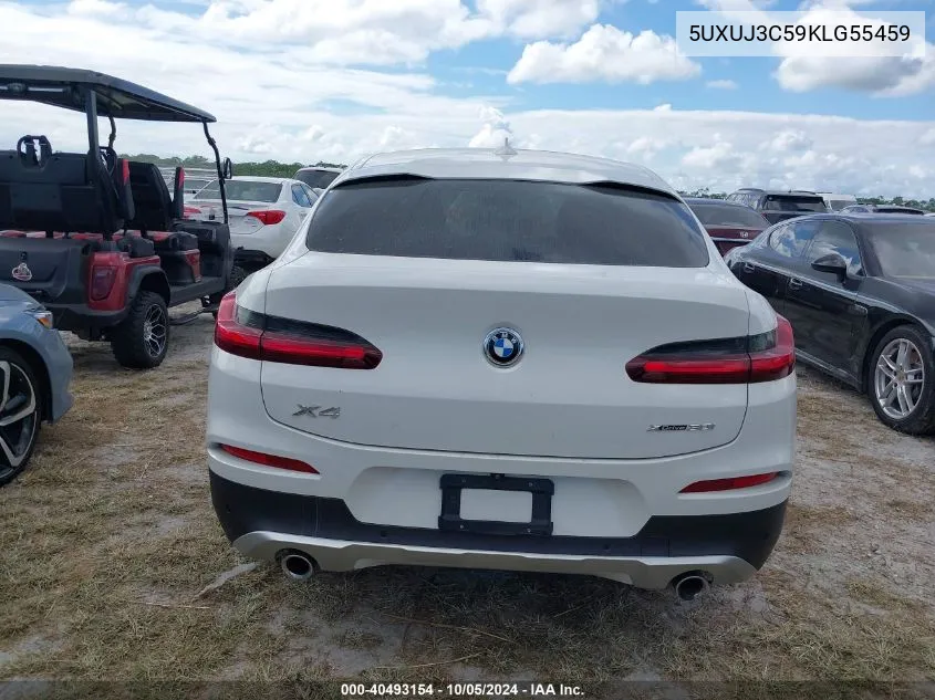 5UXUJ3C59KLG55459 2019 BMW X4 xDrive30I