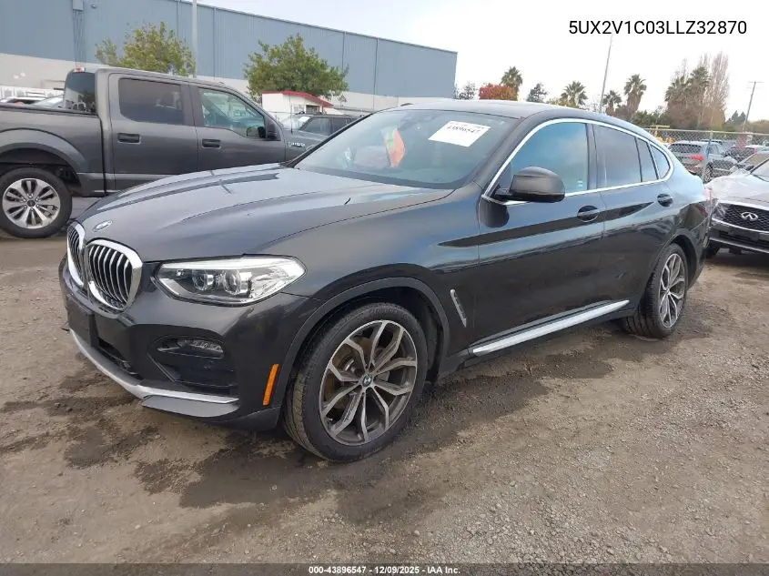 5UX2V1C03LLZ32870 2020 BMW X4 xDrive30I