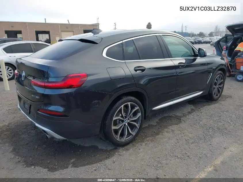 5UX2V1C03LLZ32870 2020 BMW X4 xDrive30I