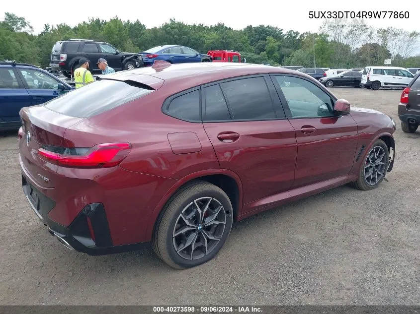 5UX33DT04R9W77860 2024 BMW X4 xDrive30I