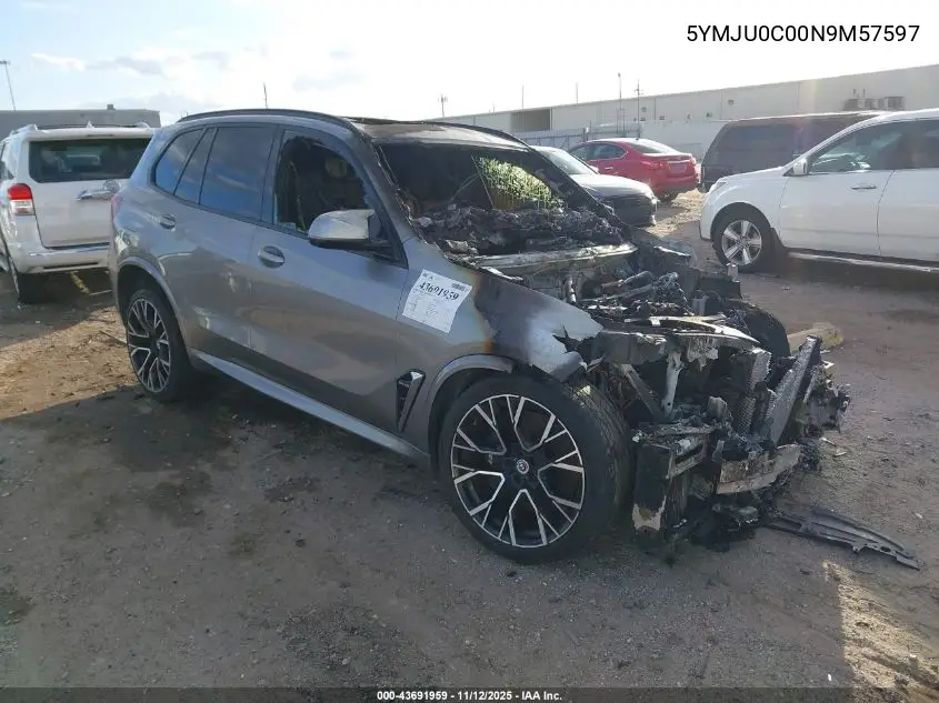 5YMJU0C00N9M57597 2022 BMW X5 M