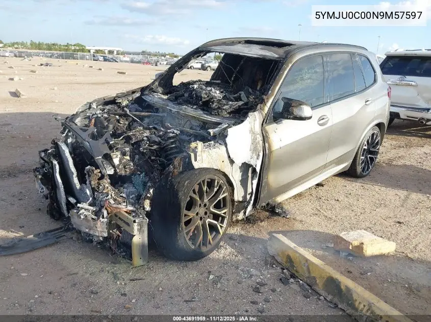 5YMJU0C00N9M57597 2022 BMW X5 M