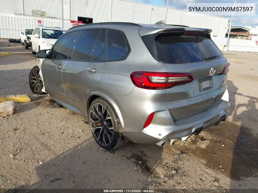 5YMJU0C00N9M57597 2022 BMW X5 M