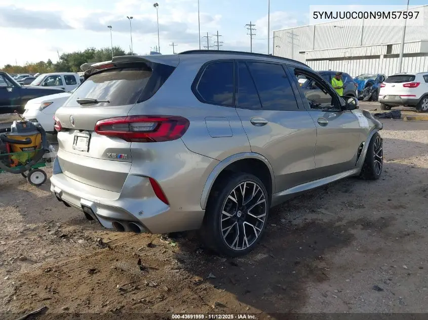 5YMJU0C00N9M57597 2022 BMW X5 M