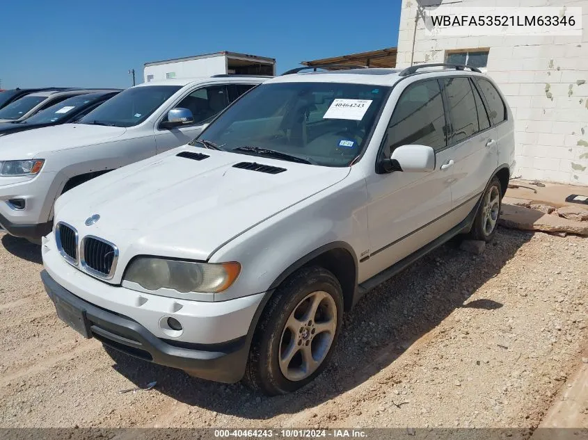 WBAFA53521LM63346 2001 BMW X5 3.0