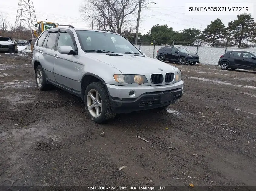 5UXFA535X2LV72219 2002 BMW X5 3.0I