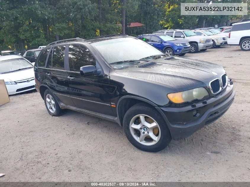 5UXFA53522LP32142 2002 BMW X5 3.0I