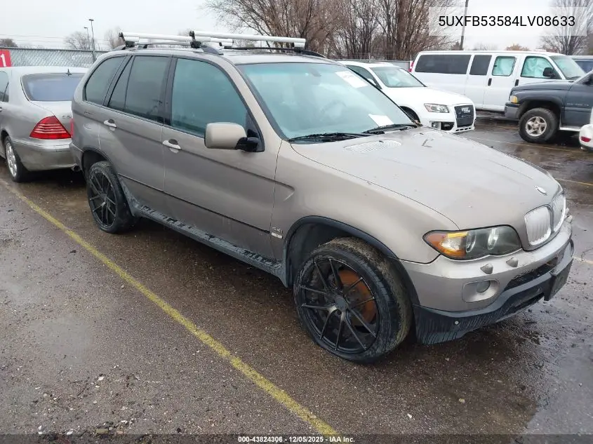 5UXFB53584LV08633 2004 BMW X5 4.4I
