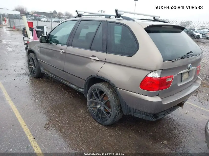 5UXFB53584LV08633 2004 BMW X5 4.4I