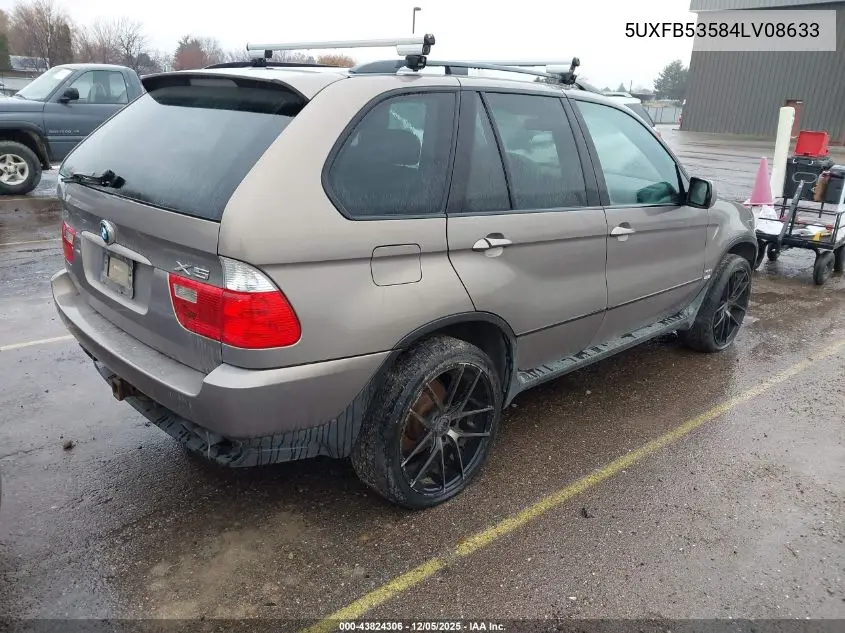 5UXFB53584LV08633 2004 BMW X5 4.4I