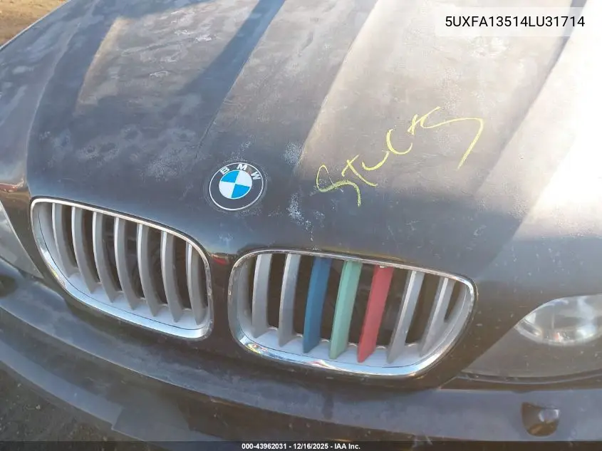 5UXFA13514LU31714 2004 BMW X5 3.0I
