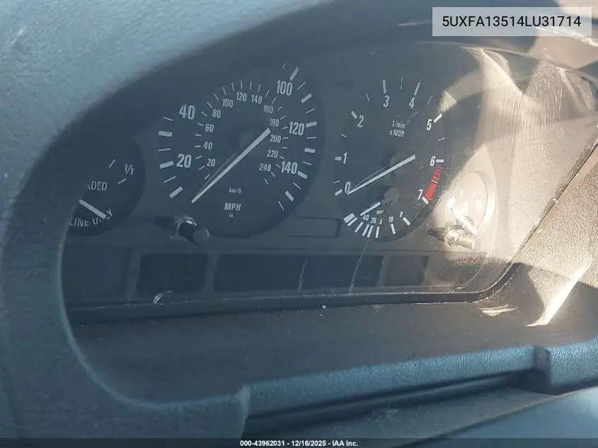 5UXFA13514LU31714 2004 BMW X5 3.0I