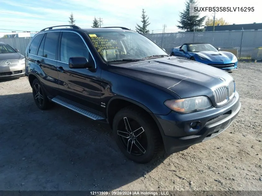 5UXFB53585LV16295 2005 BMW X5