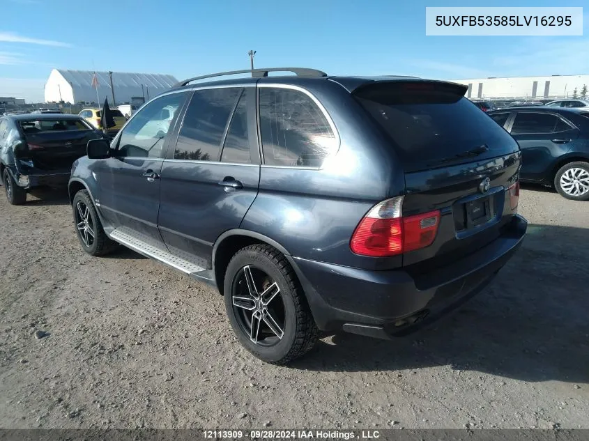 5UXFB53585LV16295 2005 BMW X5