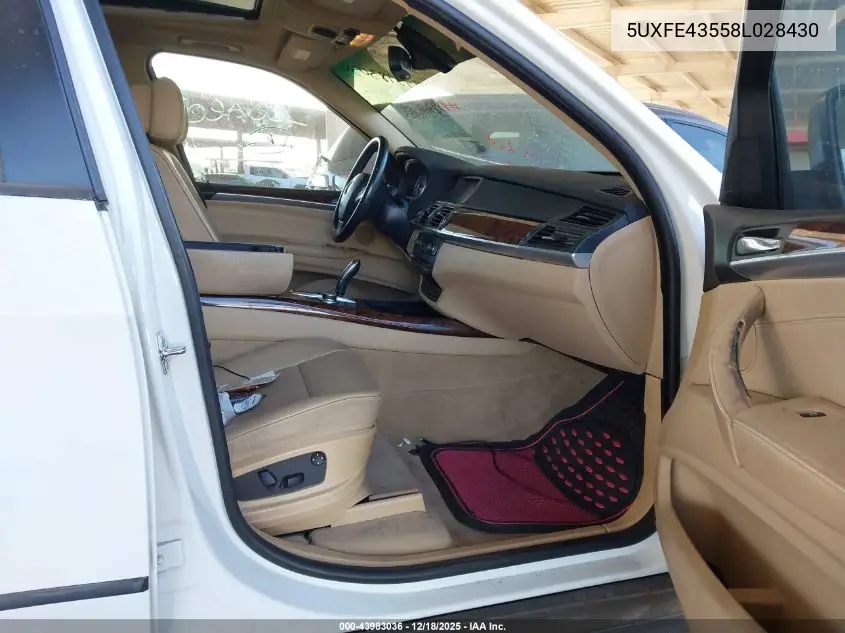 5UXFE43558L028430 2008 BMW X5 3.0Si