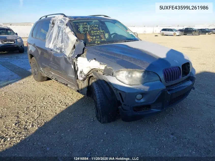 5UXFE43599L261986 2009 BMW X5 xDrive30I