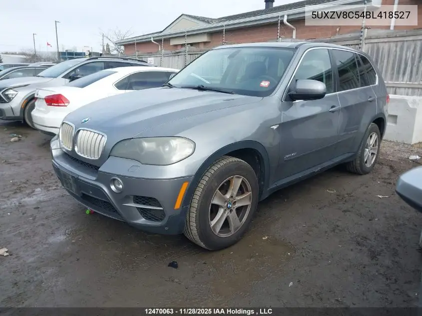 5UXZV8C54BL418527 2011 BMW X5 xDrive50I