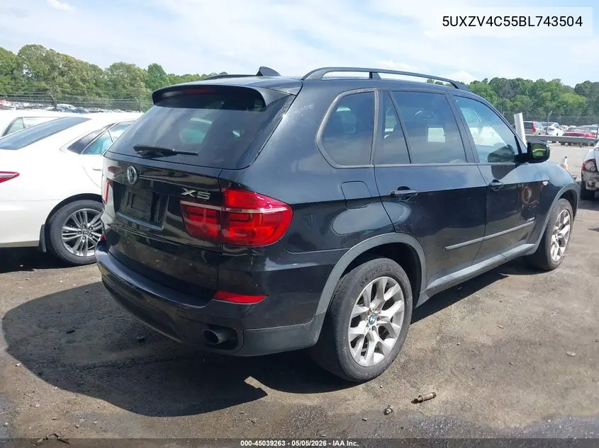 2011 BMW X5 xDrive35I/xDrive35I Premium/xDrive35I Sport Activity VIN: 5UXZV4C55BL743504 Lot: 45039263