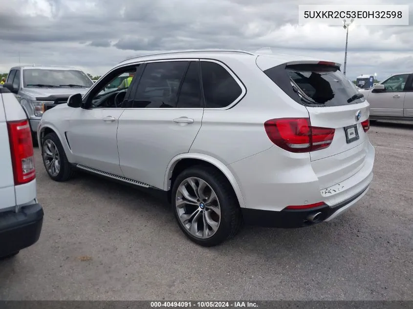 5UXKR2C53E0H32598 2014 BMW X5 Sdrive35I