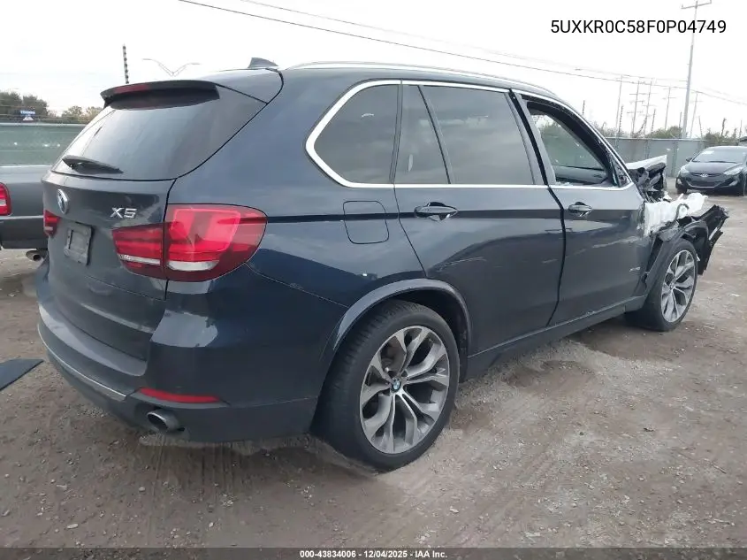 5UXKR0C58F0P04749 2015 BMW X5 xDrive35I