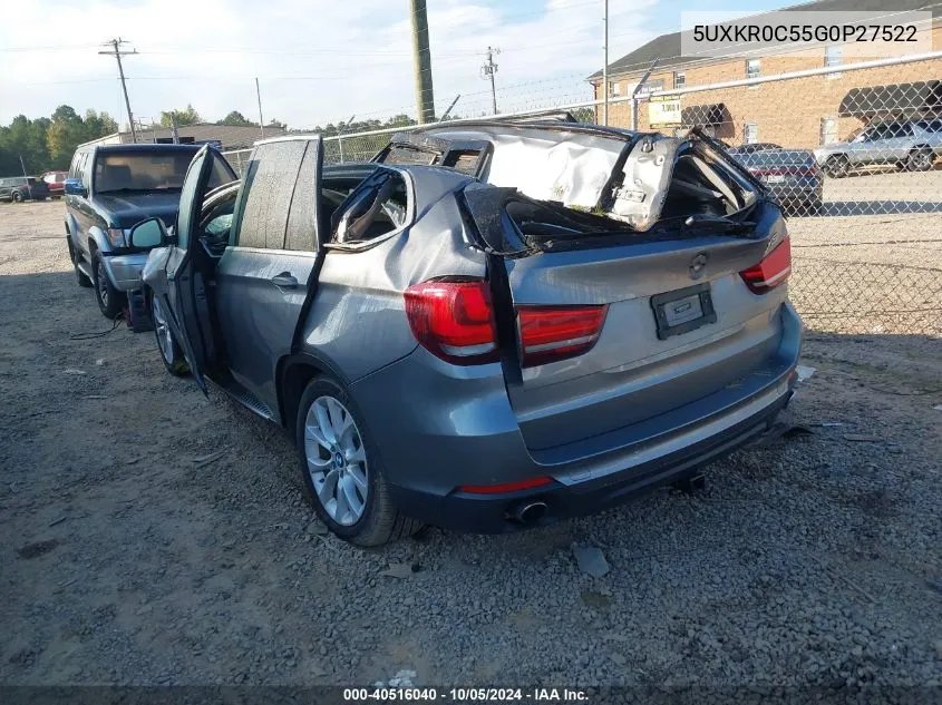 5UXKR0C55G0P27522 2016 BMW X5 xDrive35I