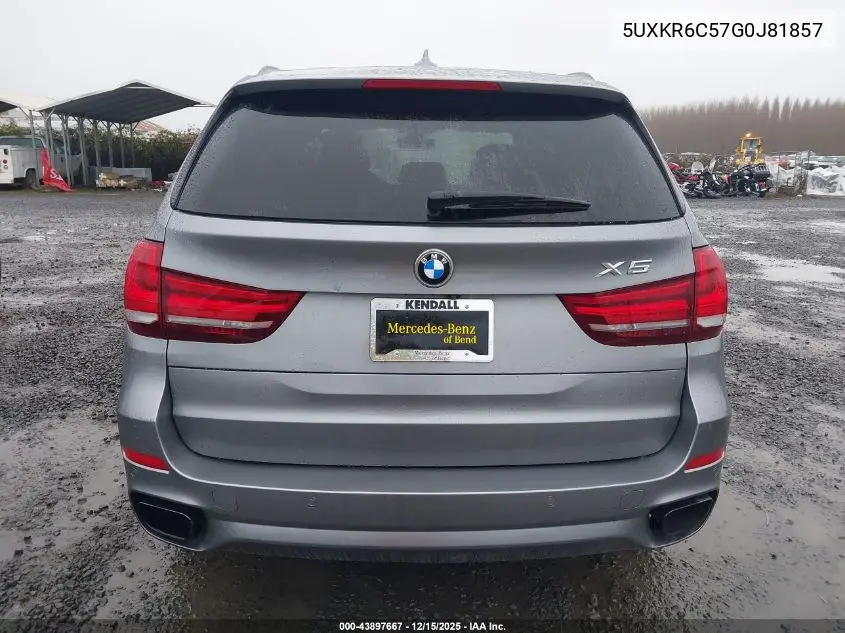 5UXKR6C57G0J81857 2016 BMW X5 xDrive50I