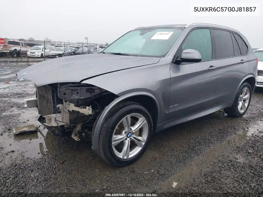 5UXKR6C57G0J81857 2016 BMW X5 xDrive50I