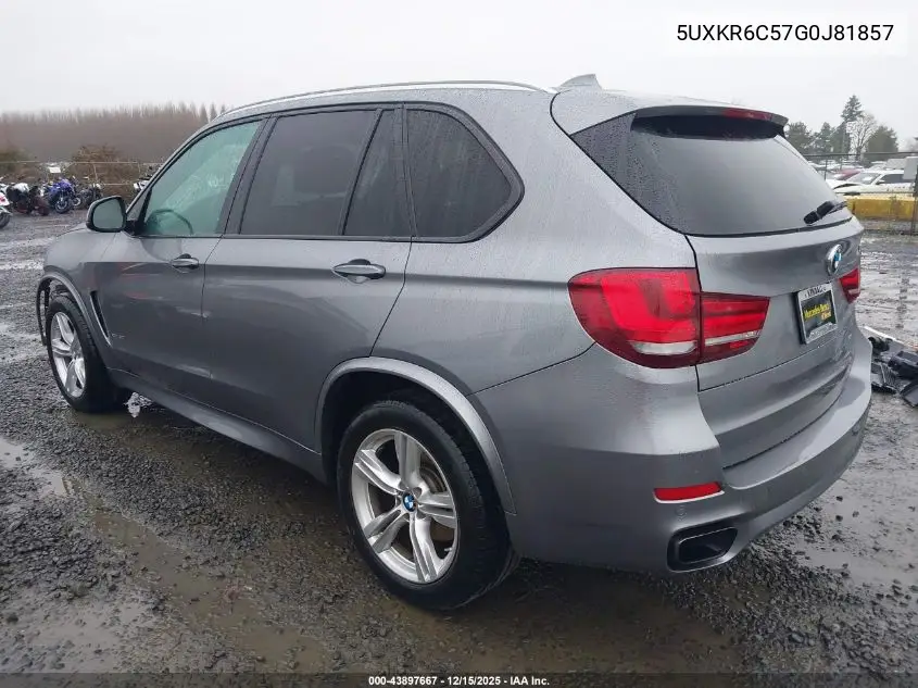 5UXKR6C57G0J81857 2016 BMW X5 xDrive50I