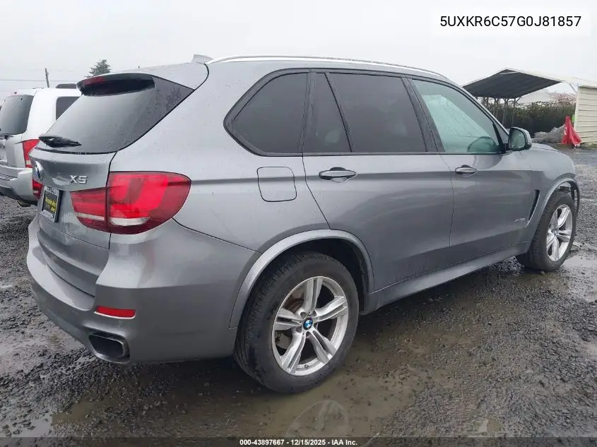 5UXKR6C57G0J81857 2016 BMW X5 xDrive50I