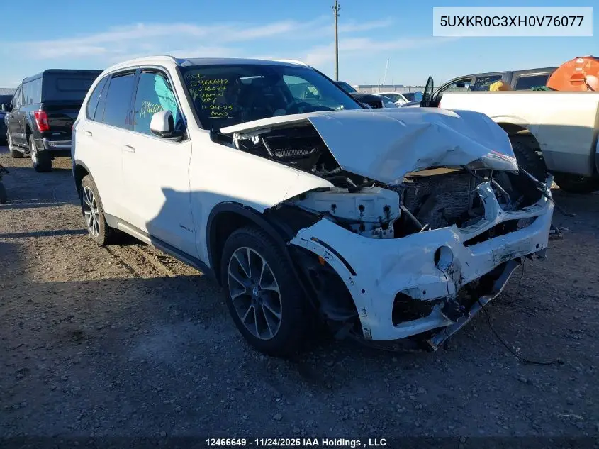 5UXKR0C3XH0V76077 2017 BMW X5 xDrive35I