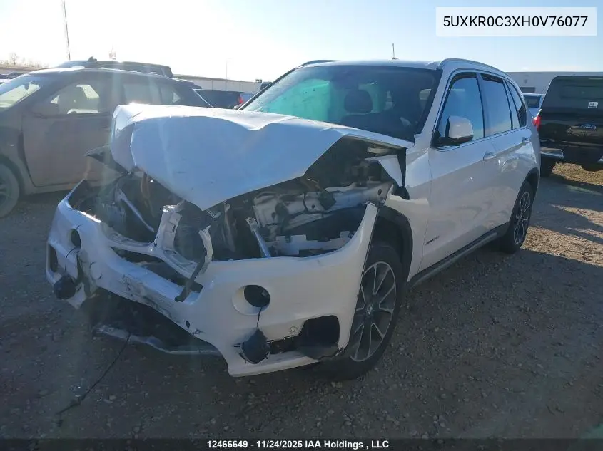 5UXKR0C3XH0V76077 2017 BMW X5 xDrive35I
