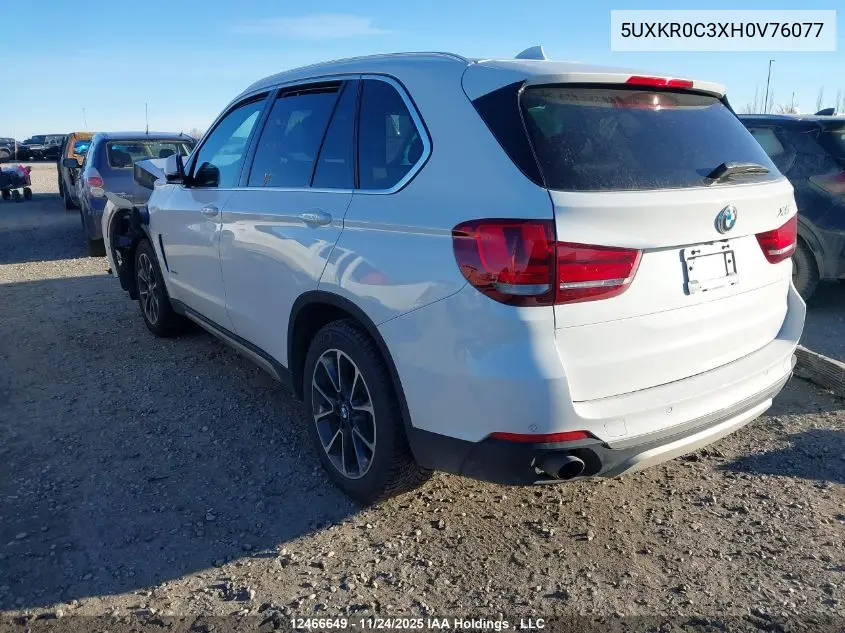 5UXKR0C3XH0V76077 2017 BMW X5 xDrive35I