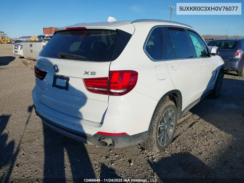 5UXKR0C3XH0V76077 2017 BMW X5 xDrive35I