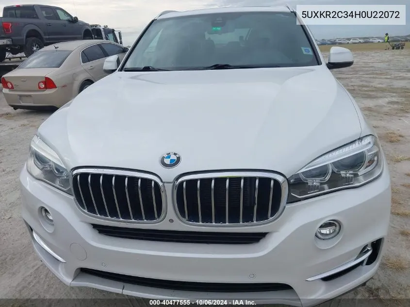 5UXKR2C34H0U22072 2017 BMW X5 Sdrive35I