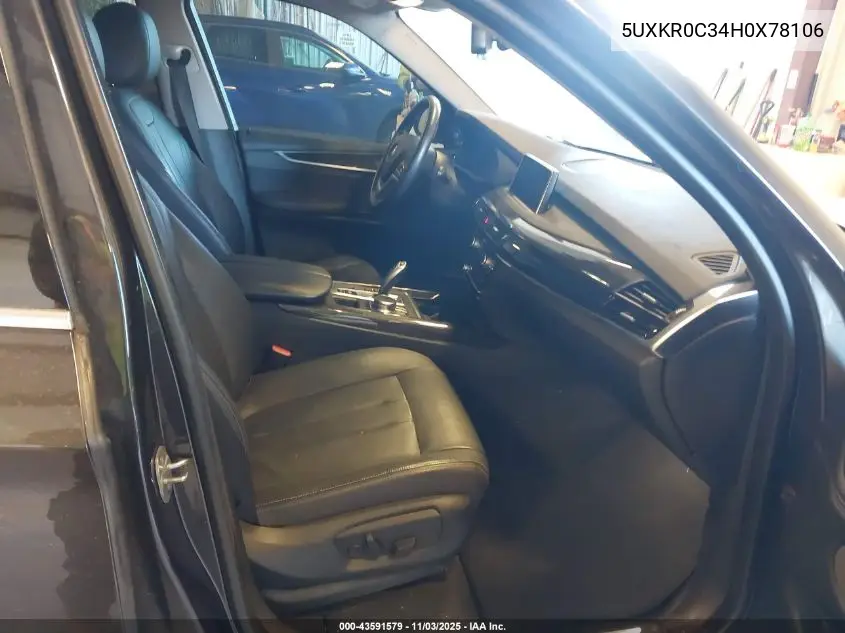 5UXKR0C34H0X78106 2017 BMW X5 xDrive35I