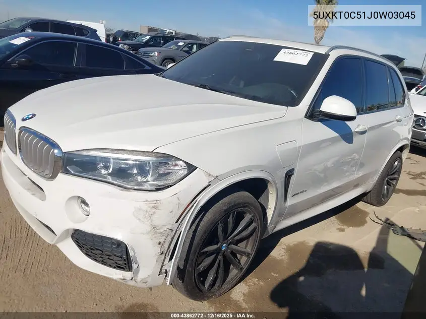 5UXKT0C51J0W03045 2018 BMW X5 Edrive xDrive40E Iperformance