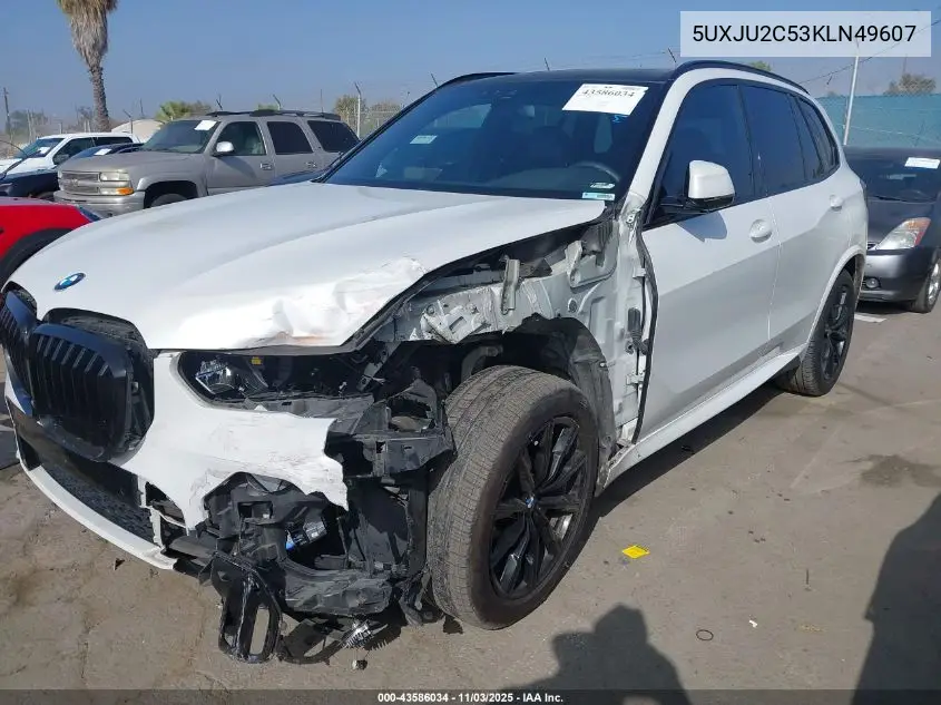 5UXJU2C53KLN49607 2019 BMW X5 xDrive50I