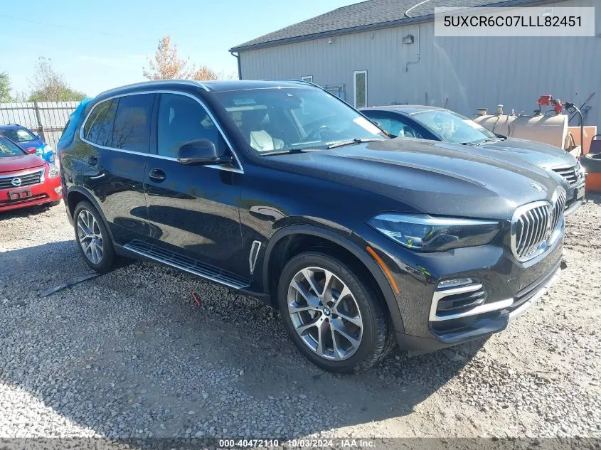 5UXCR6C07LLL82451 2020 BMW X5 xDrive40I