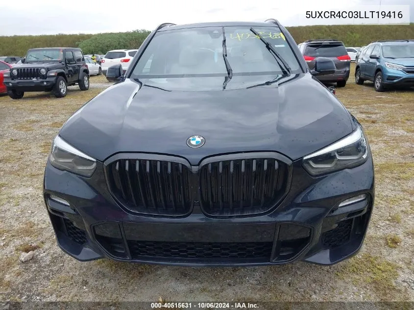 5UXCR4C03LLT19416 2020 BMW X5 Sdrive40I